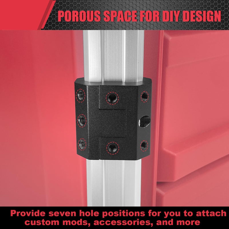 BPOPO Rail Clip Compatible with Milwaukee Packout System Rails Universal Packout Rail Adapter Mounts-Side on Packout Rail Corner  Black - Image 5